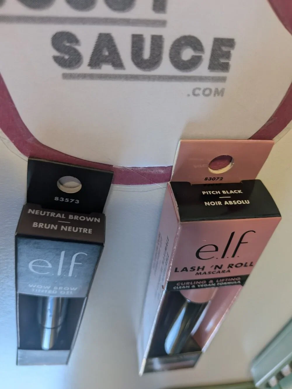 🌸 e.l.f. Wow Brow Gel Neutral Brown & Lash 'N Roll Lifting Mascara Black DUO